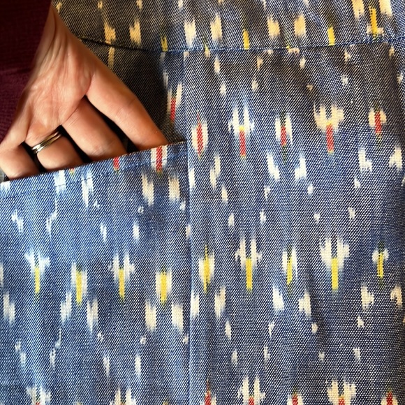 Mata Traders 100% cotton ikat skirt - Picture 3 of 3